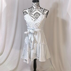 Adorable blue and white dress